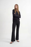 Taş İşlemeli Modal İspanyol Paça Pantolon