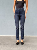 Yüksek Bel Bootcut Boru Paça Likralı Jeans