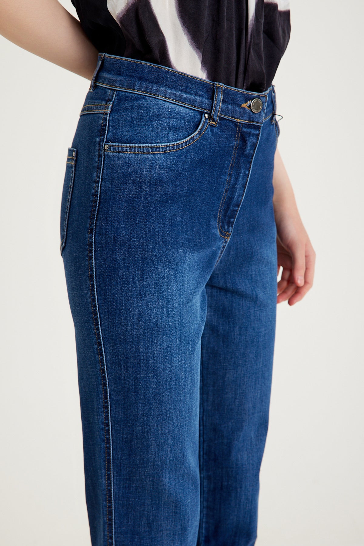 Bloom İşlemeli Bootcut Jeans