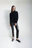 Termal Deri Toparlayıcı Yırtmaç Detaylı Yüksek Bel Tayt