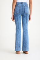 Yüksek Bel Likralı Loose Fit İspanyol Kalıp Jeans