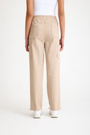 Bej Straight Fit  Kargo Pantolon