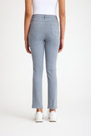 Yüksek Bel Gri Likralı Slim Fit Jean