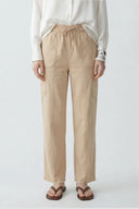 Bej Straight Fit  Kargo Pantolon