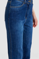 Bloom Mavi İşlemeli Bootcut Jeans