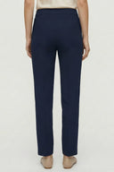 Yüksek Bel Düğme ve Fermuar Detaylı Bootcut Krep Pantolon - Laci