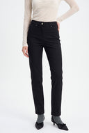 Women's High Waist Body Shaper Black Knitted Pants