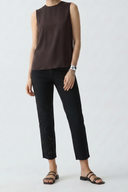 Women's High-Waist Black Embroidered Straight Fit Jeans