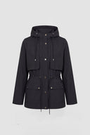 Modern Siyah Su Geçirmez Hafif Rüzgarlık Yağmurluk